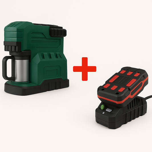 Macchina da caffè + caricabatterie